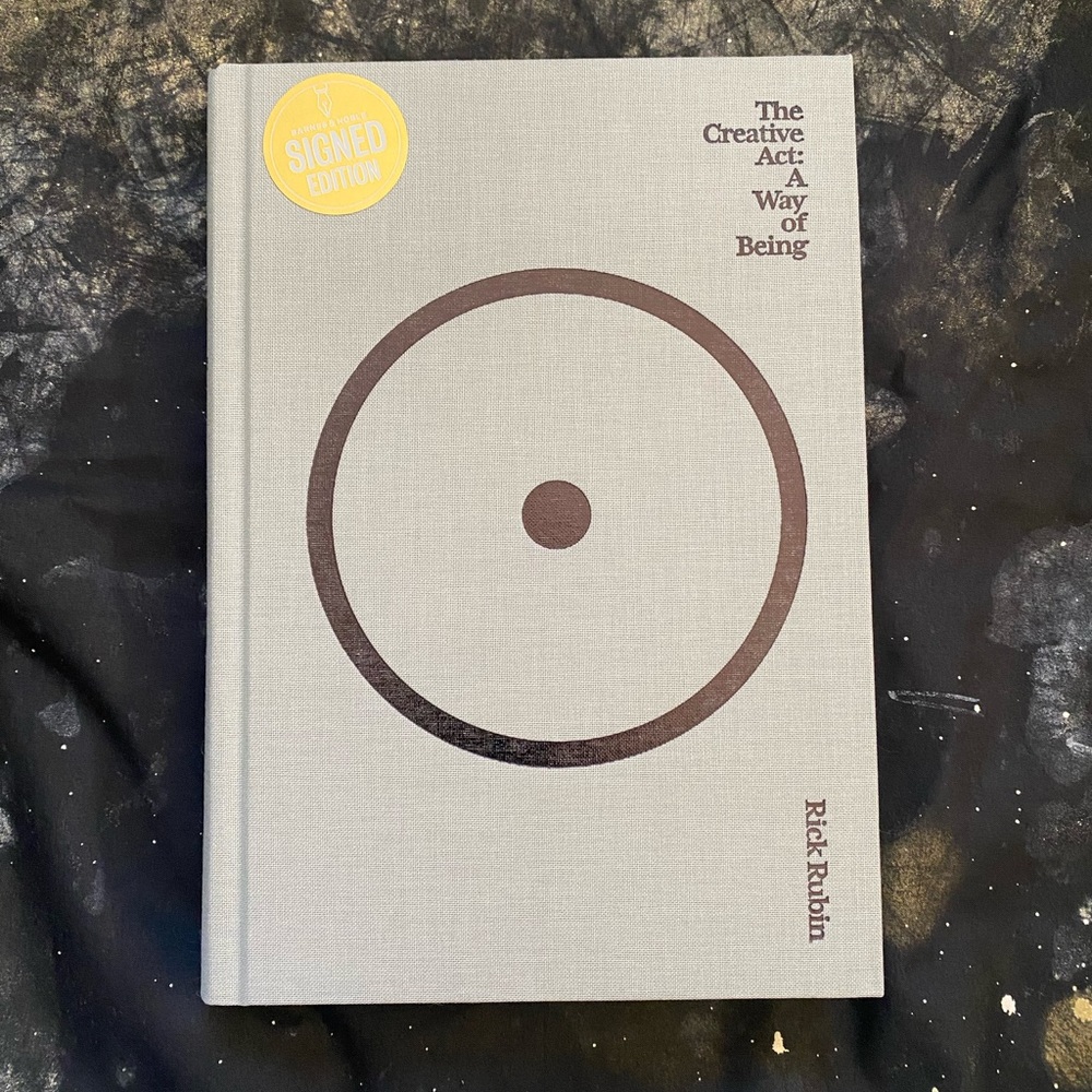The Creative Act A Way of Being Rick Rubin Def Jam HC book Autograph Signed New